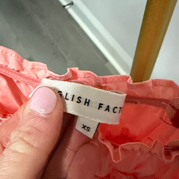 English Factory Pink Ruffled Dress - Picture 2 of 3
